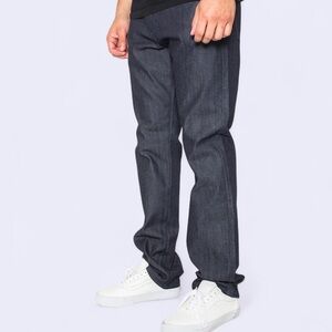 BLKWD True to the Trade The Linden Raw Jet Blue Mens Size 30 Slim Denim Jeans.